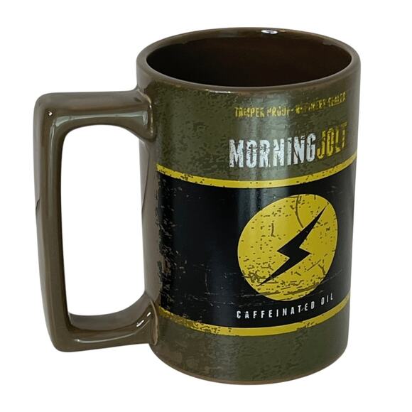 Mannys Garage Morning Jolt Caffeinated Oil Large 16 ou Coffee Mug Ceramic - Picture 4 of 8
